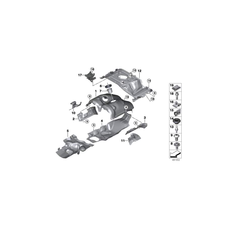 Genuine BMW 11657852133 F92 F91 F93 Holder For Bridge Of V-Space ZYL. 5-8 (Inc. M5 & M8) | ML Performance UK Car Parts