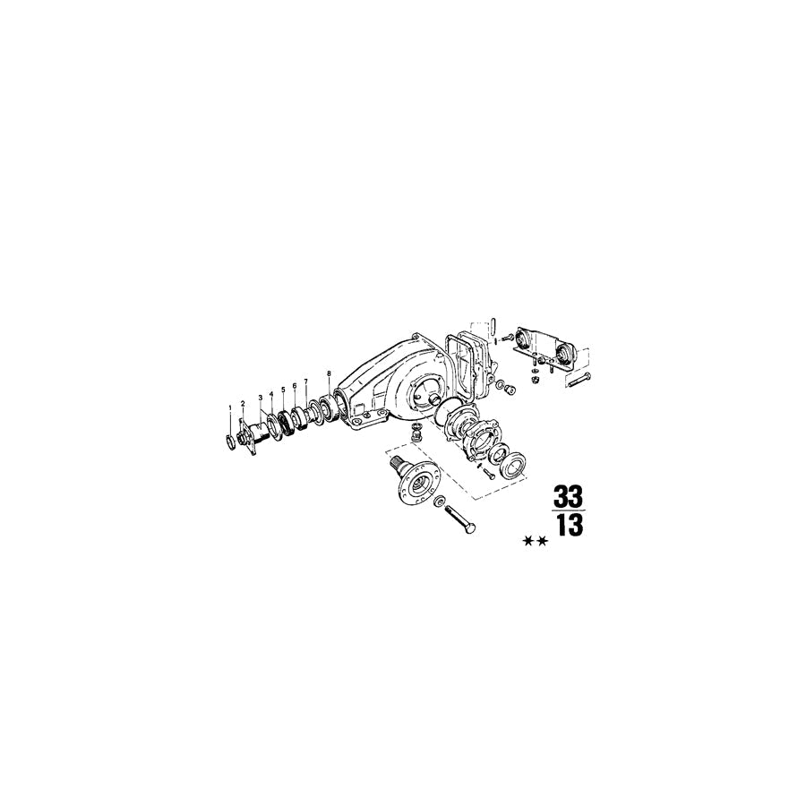 Genuine BMW 33121204809 E21 Drive Flange 27 ZÄHNE (Inc. 1802, 1502 & 315) | ML Performance US Car Parts
