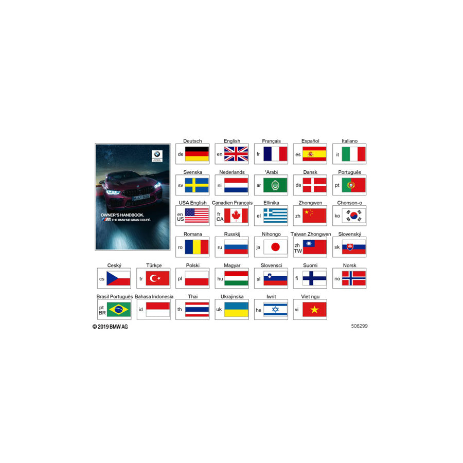 Genuine BMW 01402906693 Owner's Manual For F93 ENUS (Inc. M8) | ML Performance US Car Parts