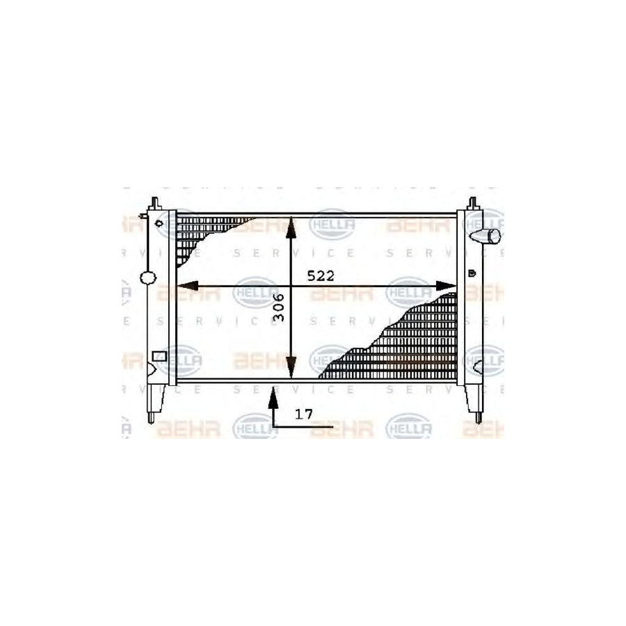 Hella 8MK 376 716-071 Engine Radiator