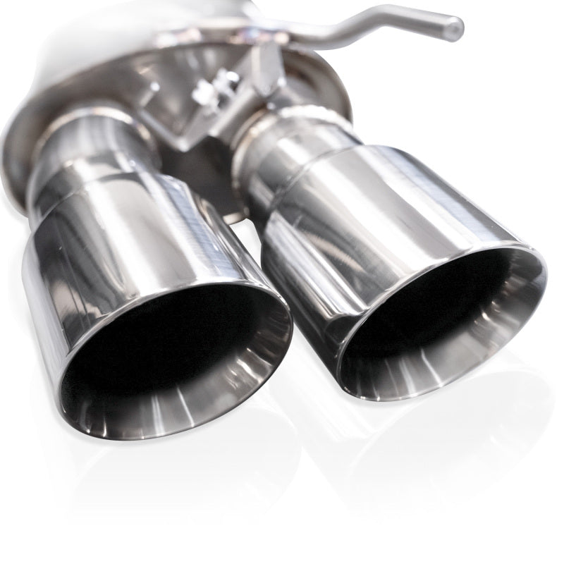 Stainless Works 2024 Mustang GT Catback Quad Tips Legend Sound X-Pipe Performance Connect Exhaust