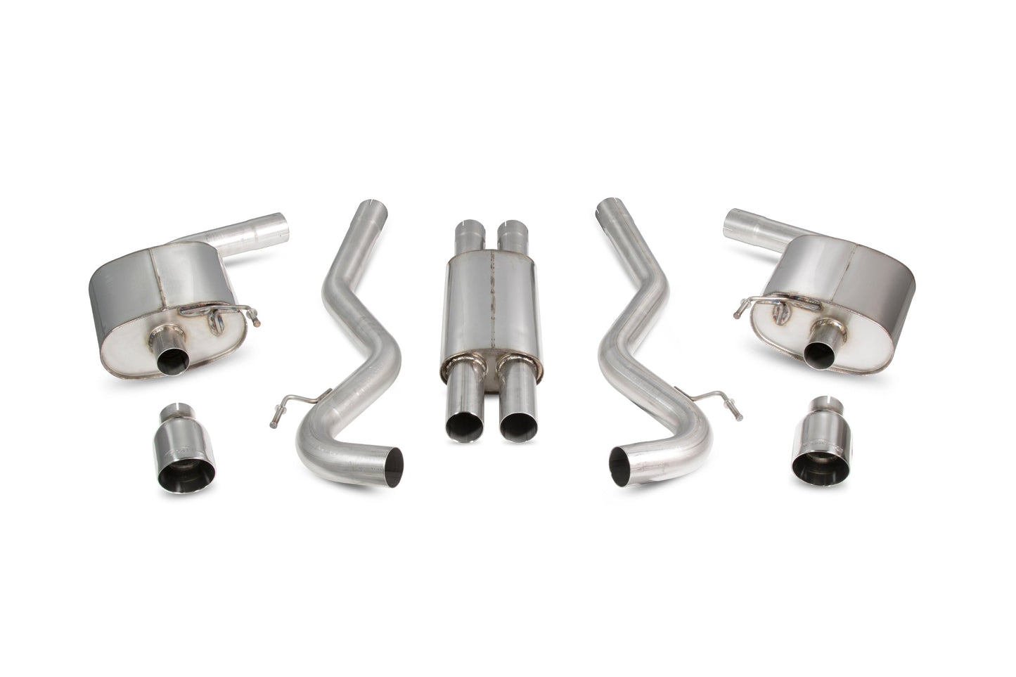 Scorpion SFD086 Ford Mustang 5.0 V8 GT Resonated Cat-Back System | ML Performance US US