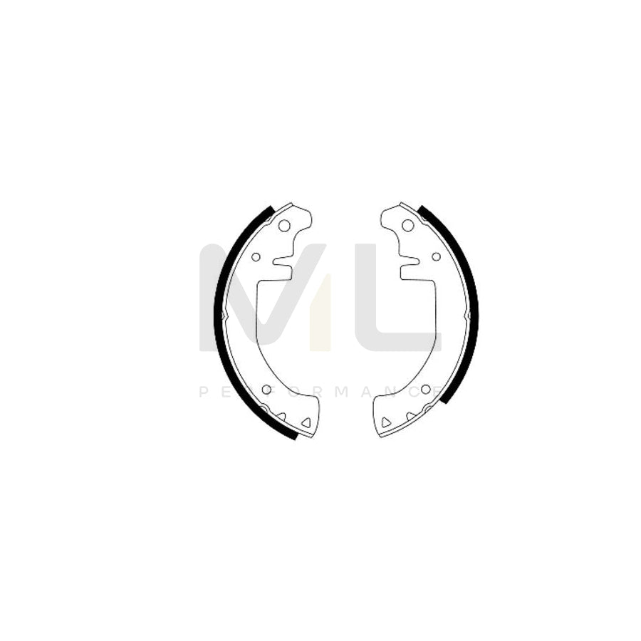 TEXTAR 91003600 Brake Shoe Set without handbrake lever | ML Performance Car Parts