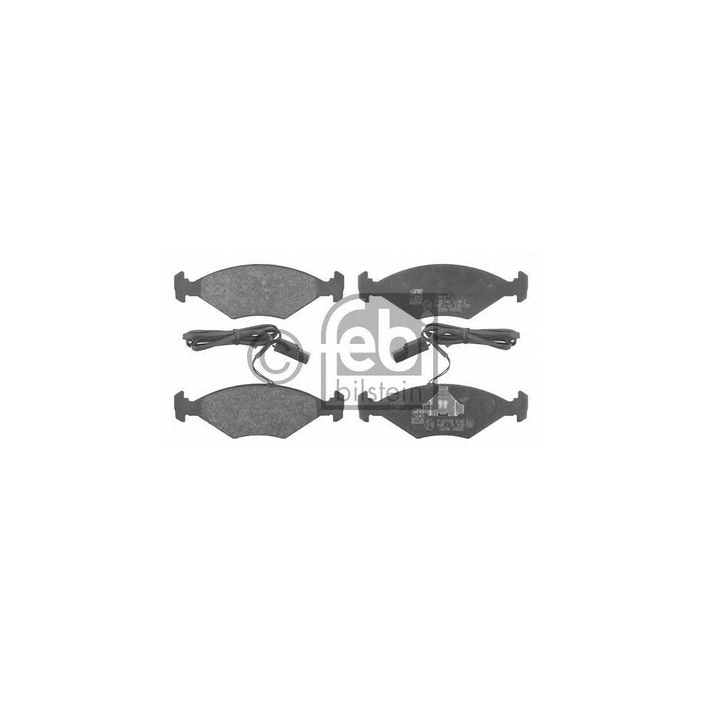 Febi Bilstein 16396 Brake Pad Set For Fiat Fiorino Front Axle, Incl. Wear Warning Contact