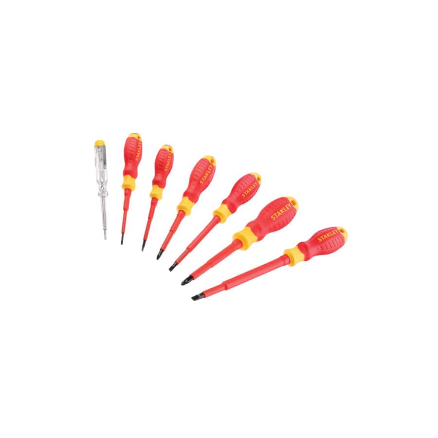 STANLEY® STA060031 FatMax® VDE Insulated Screwdriver Set, 7 Piece