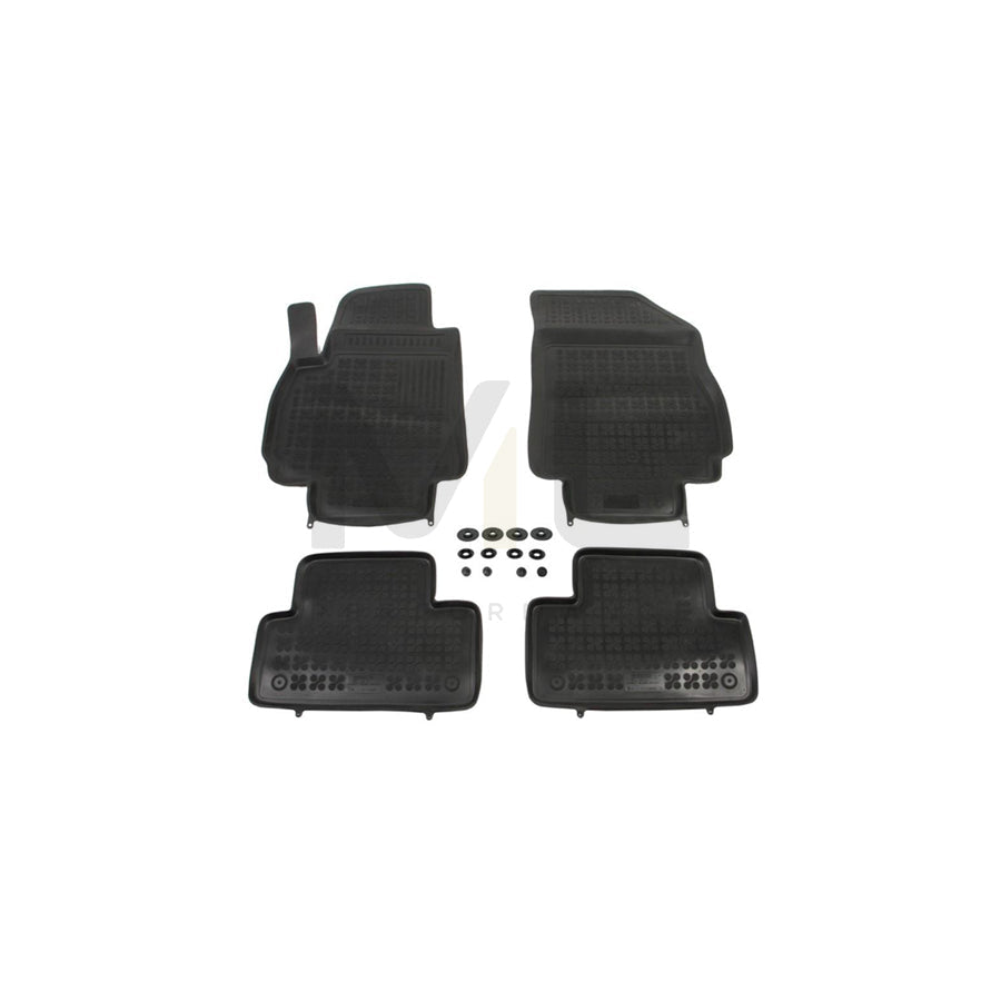 REZAW PLAST 202107 Floor mat set for CHEVROLET Orlando (J309) Elastomer, Front and Rear, Black