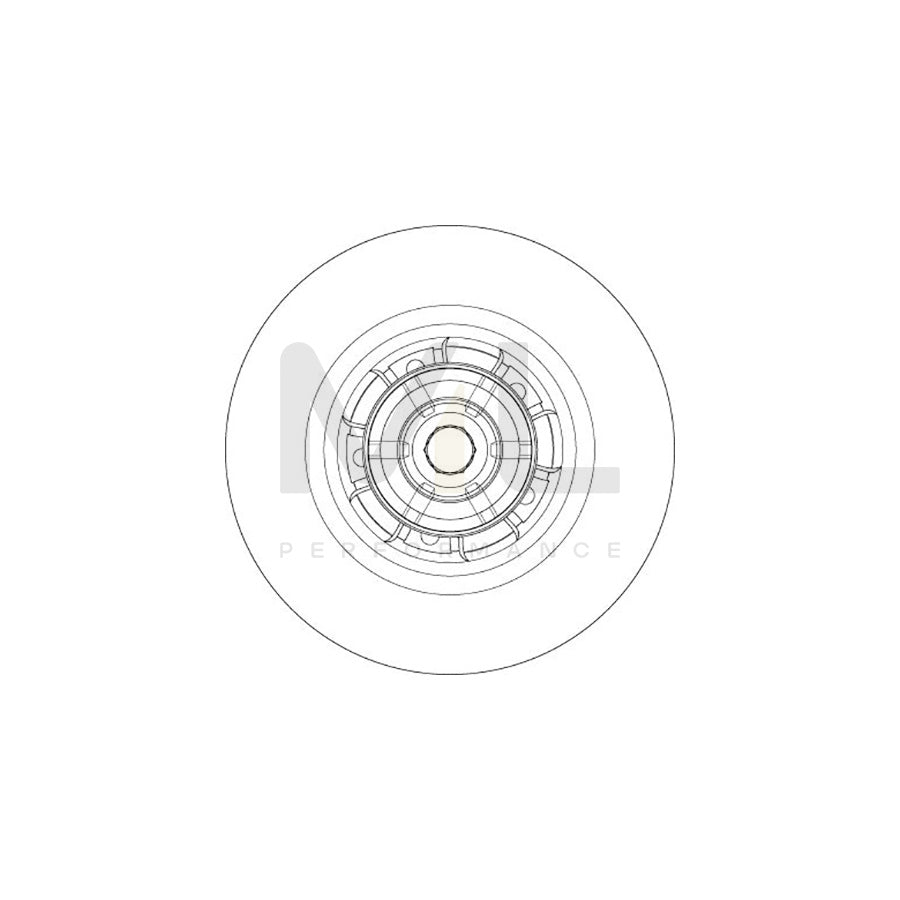 TRW DF6355BS Brake Disc suitable for MERCEDES-BENZ CITAN Solid, with ABS sensor ring, with wheel bearing | ML Performance Car Parts