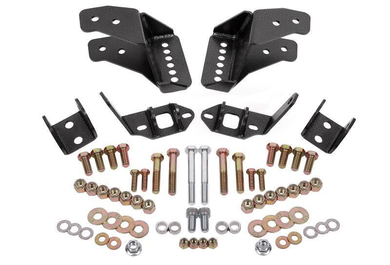 BMR Suspension BMR 78-87 G-Body Coilover Conversion Kit Rear Adjustable Shock Mount Without CAB - Black Hammertone