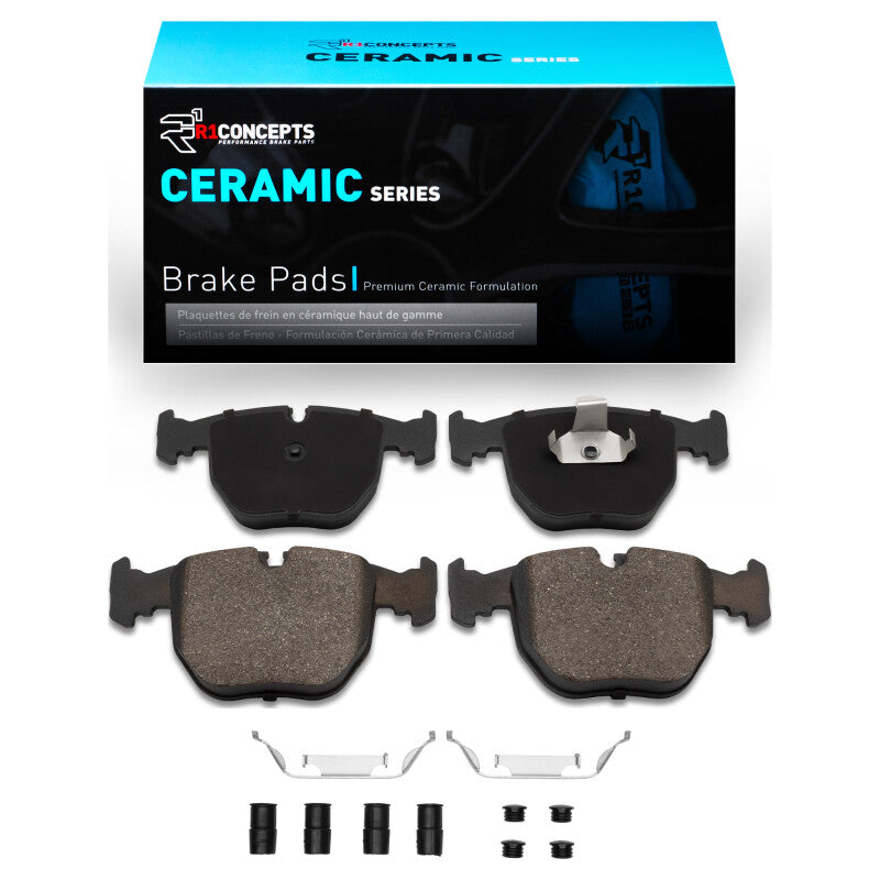 R1 Concepts R1 1995-2006 BMW 740IL Front R1 Ceramic Pads & Hardware Kit