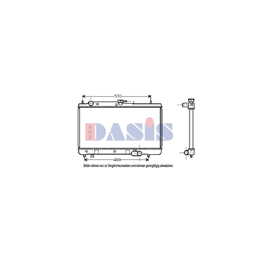 AKS Dasis 110970N Engine Radiator for Mazda 323F IV Hatchback (Bg)