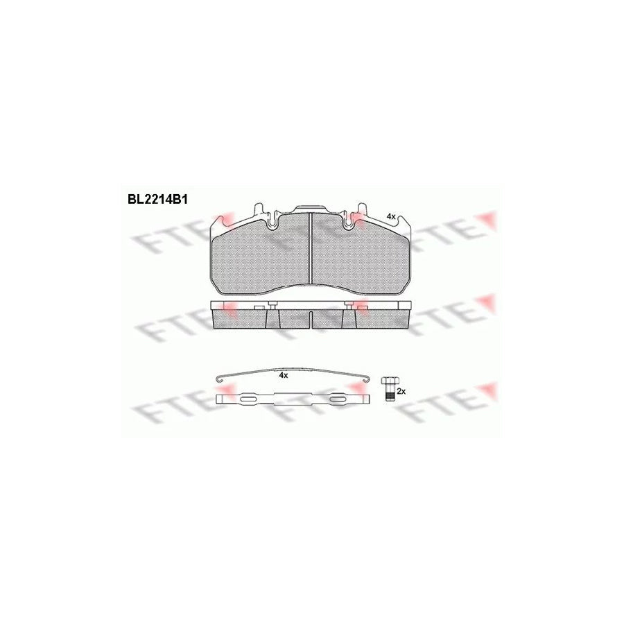 FTE Bl2214B1 Brake Pad Set