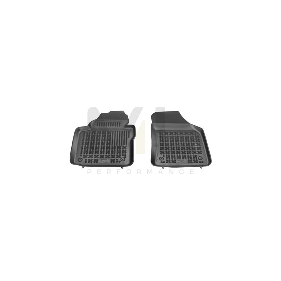 REZAW PLAST Tailored 200107P Floor mat set for VW Caddy III Van (2KA, 2KH, 2CA, 2CH) Elastomer, Front, Quantity: 2, Black