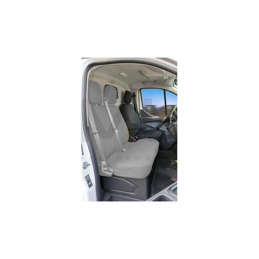 WALSER 10531 Car seat cover Grey, Polyester, Front