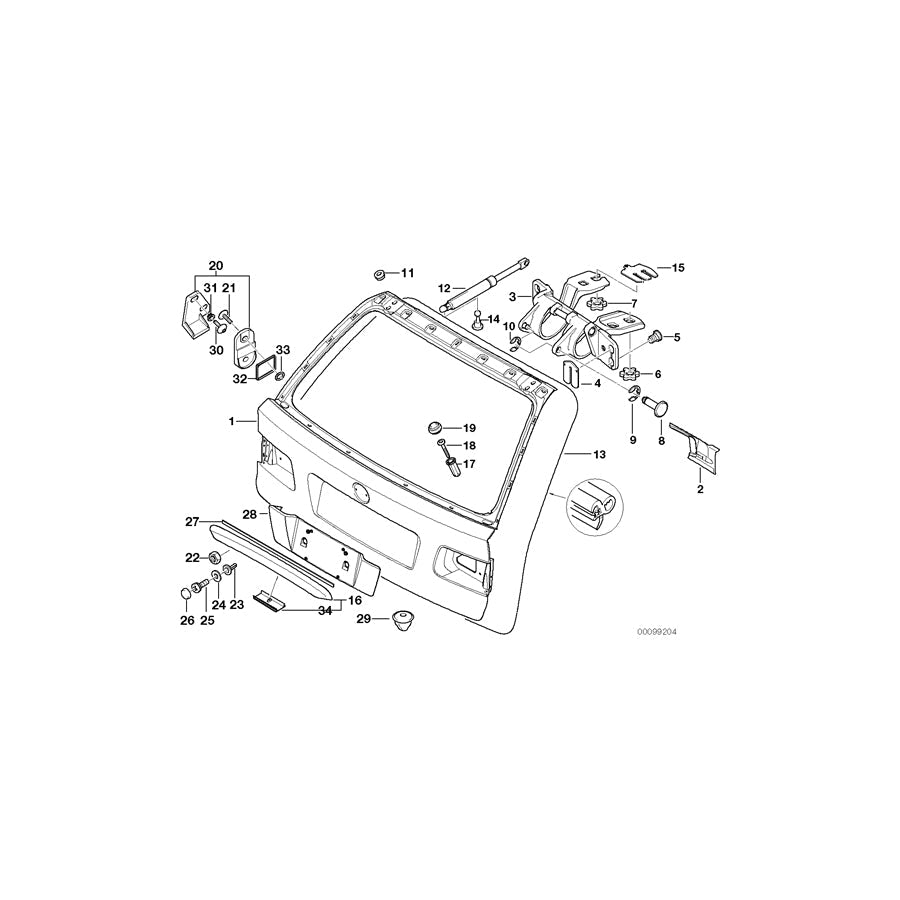 Genuine BMW 51248219000 E39 Shim 1.0MM (Inc. 520d, 540i & 530i) | ML Performance US Car Parts
