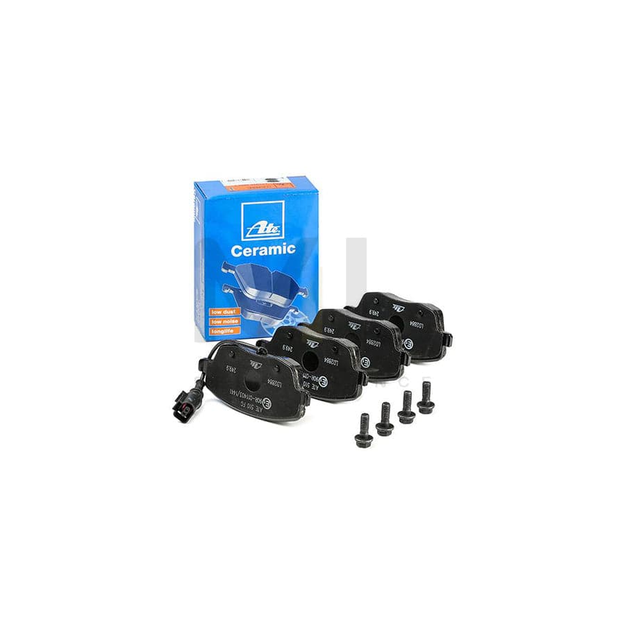 ATE Ceramic 13.0470-2884.2 Brake pad set incl. wear warning contact, with brake caliper screws