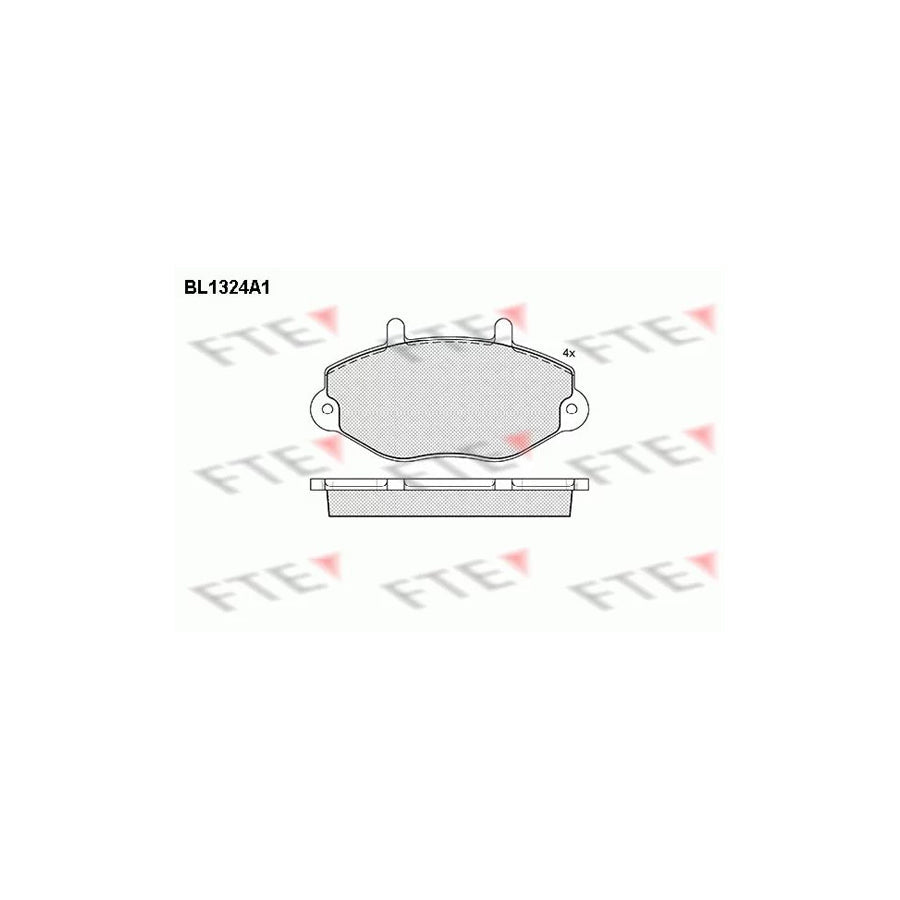 FTE Bl1324A1 Brake Pad Set for Ford Transit