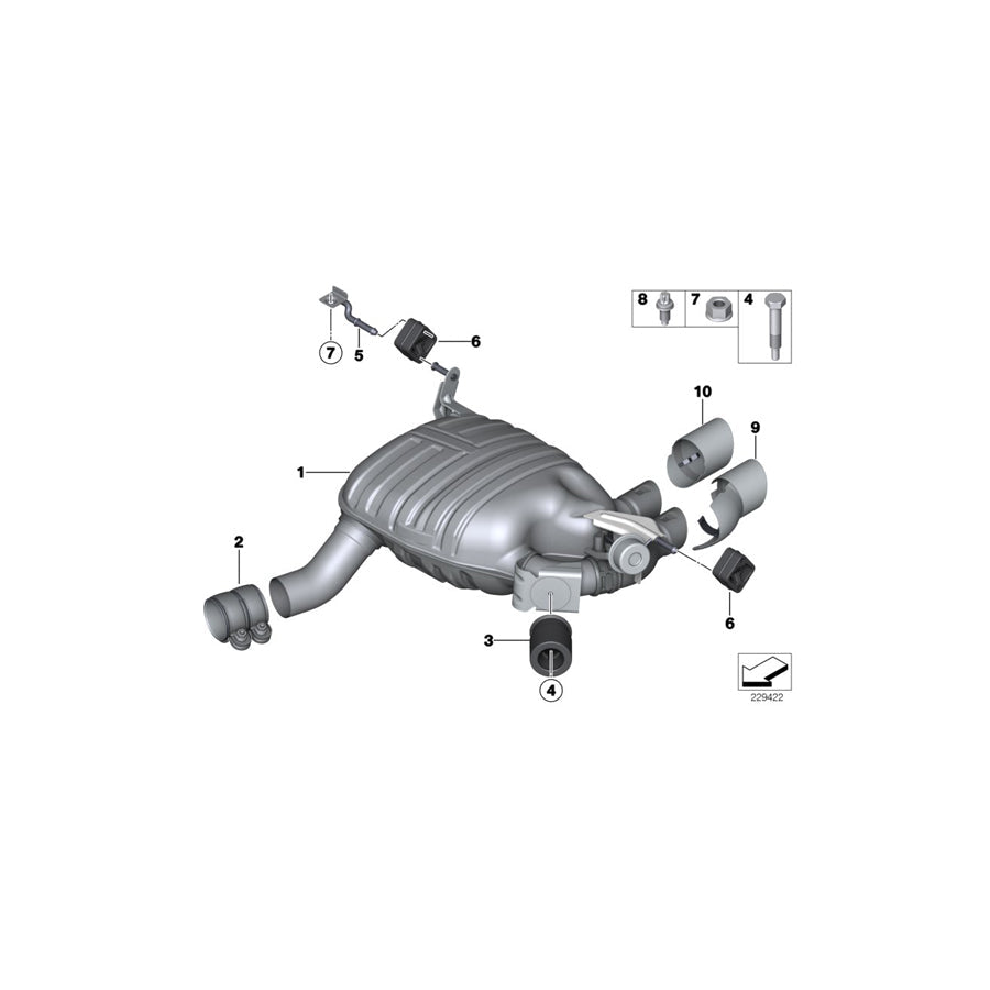 Genuine BMW 18207581120 E82 E88 E84 Holder (Inc. X1 16d, X1 18dX & 128i) | ML Performance US