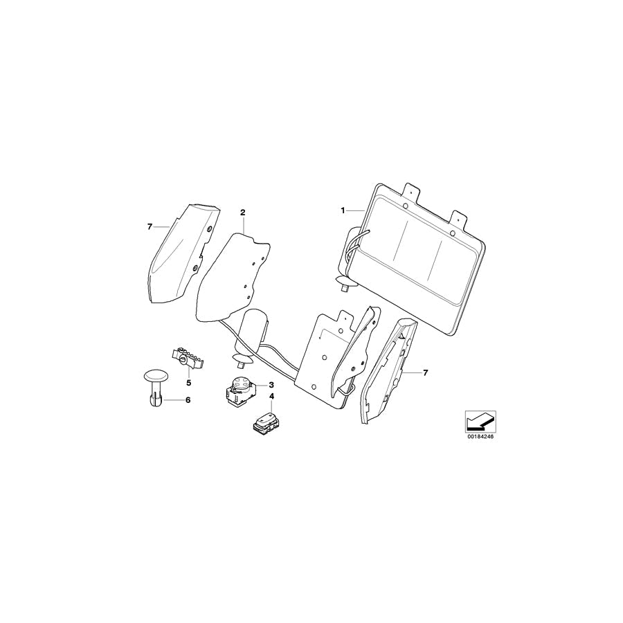 Genuine BMW 52109113357 E93 Lumbar, Left (Inc. 328i, M3 & 325i) | ML Performance US Car Parts