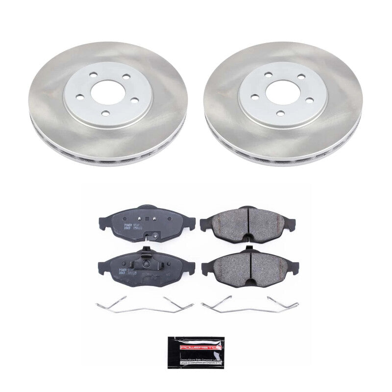 PowerStop Power Stop 01-06 Dodge Stratus Front Semi-Coated Rotor Kit