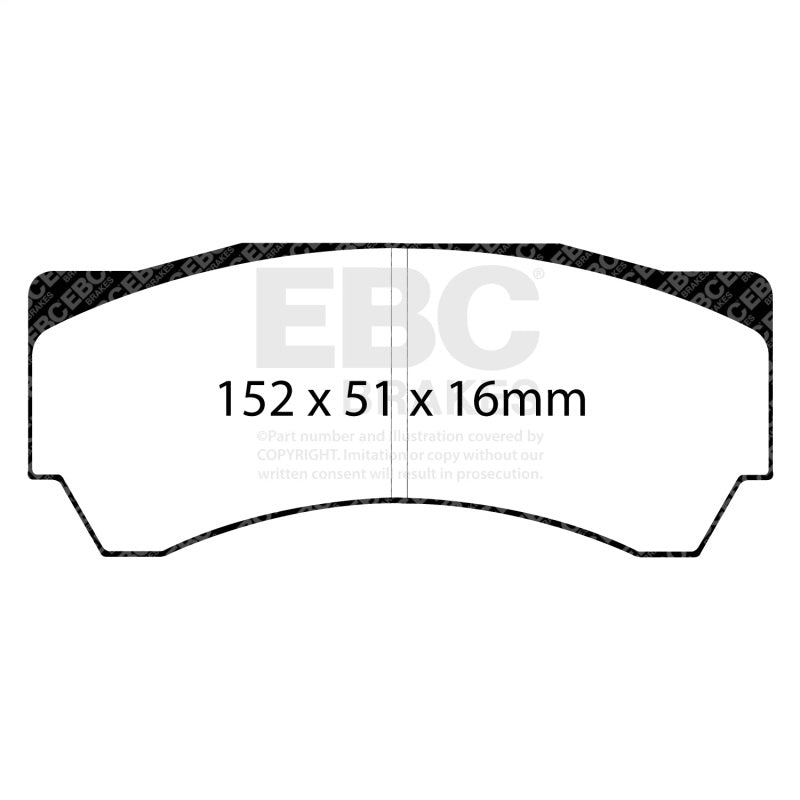 EBC 04-05 Mitsubishi Lancer Evo 8 2.0T (FQ400 w/Alcon Caliper) Bluestuff Front Brake Pads
