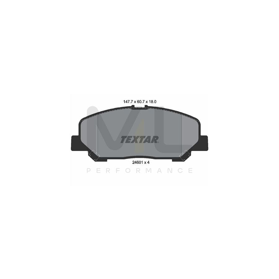 TEXTAR 2460101 Brake pad set prepared for wear indicator | ML Performance Car Parts