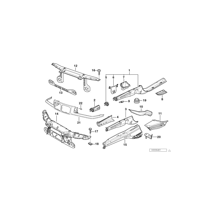Genuine BMW 41128161498 E36 Reinforcement, Engine Support Right (Inc. 318i) 1 | ML Performance US Car Parts
