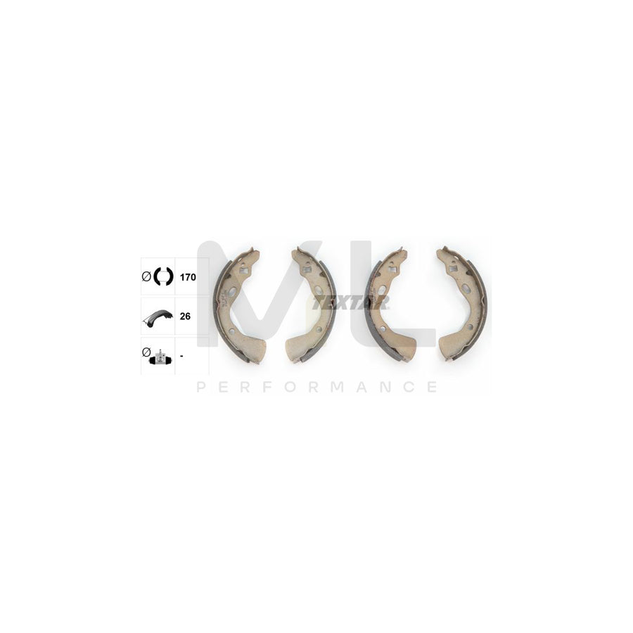 TEXTAR 91039700 Brake Shoe Set without handbrake lever | ML Performance Car Parts