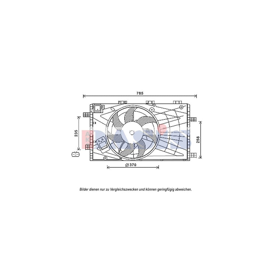 AKS Dasis 158092N Fan, Radiator