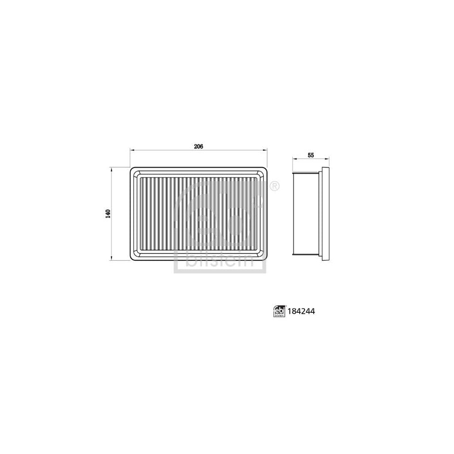 Febi Bilstein 184244 Air Filter