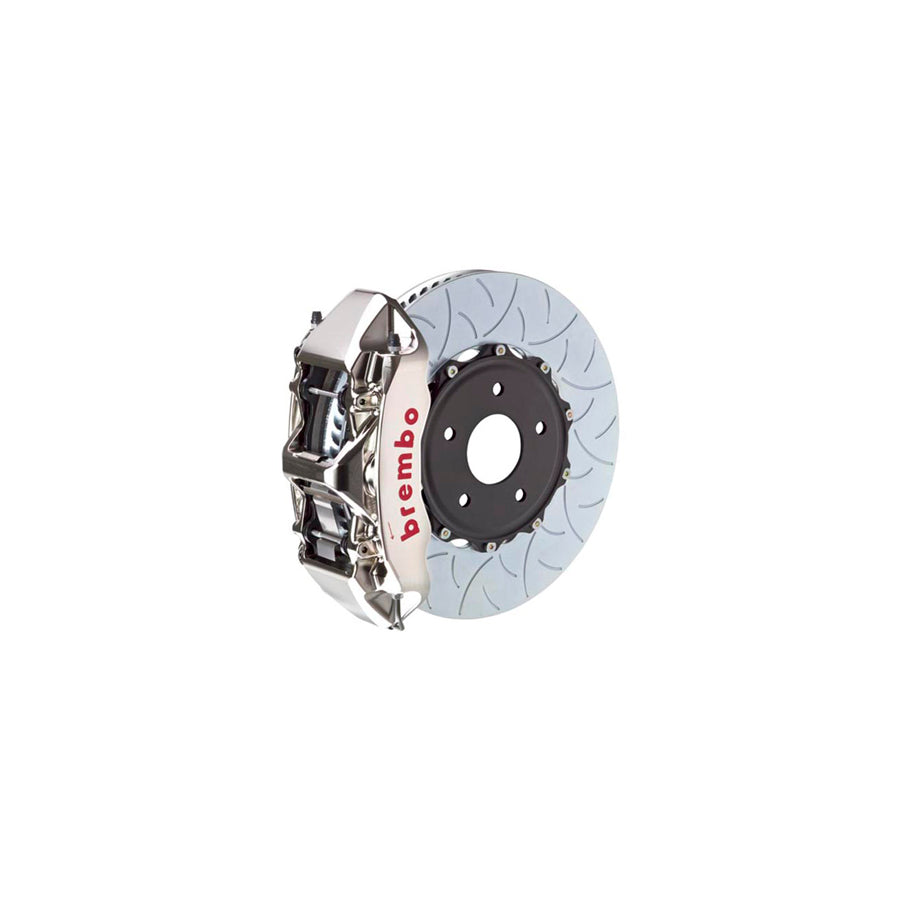 Brembo 1N3.8021AR Porsche Front GT-R 6-Pistons Slotted Type-3 2-piece Big Brake Kit 350x34mm (Inc. 718, Boxster, Cayman) | ML Performance US Car Parts