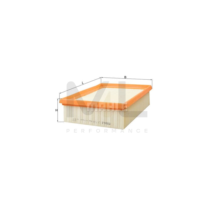 MAHLE ORIGINAL LX 524 Air Filter Filter Insert | ML Performance Car Parts
