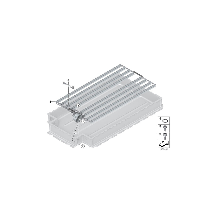 Genuine BMW 61277629407 Cooler For High-Voltage Battery (Inc. i3 94Ah Rex, i3 94Ah & i3 60Ah Rex) | ML Performance US Car Parts