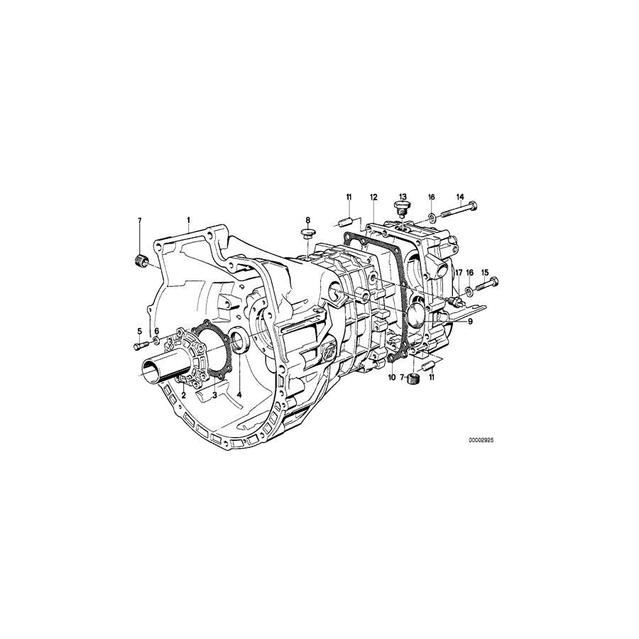 Genuine BMW 23111224691 E34 E28 E30 Transmission Cover (Inc. 518i, 518 & 520i) | ML Performance US Car Parts