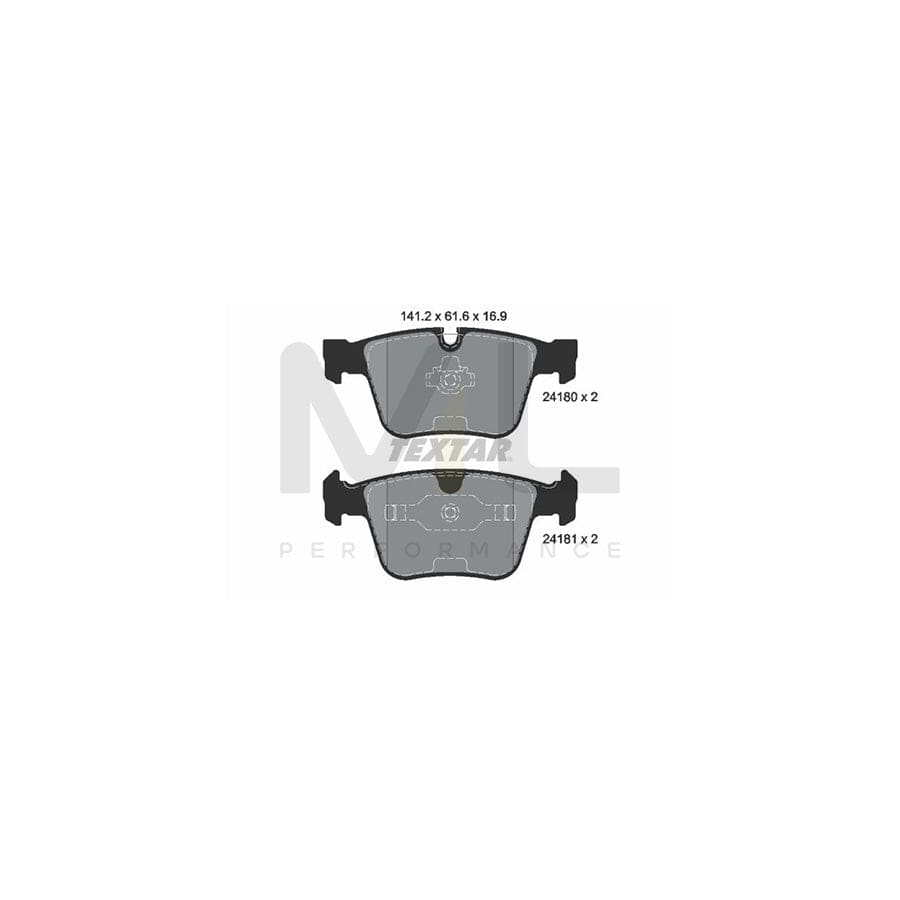 TEXTAR 2418001 Brake pad set prepared for wear indicator | ML Performance Car Parts
