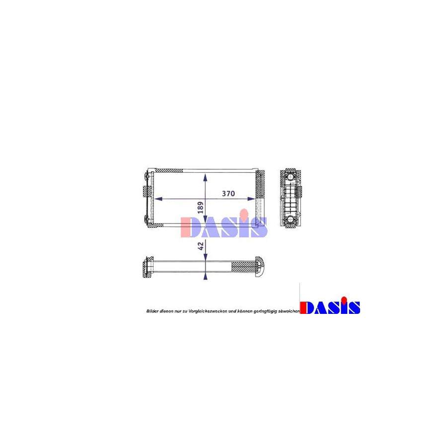 AKS Dasis 139810N Heater Matrix