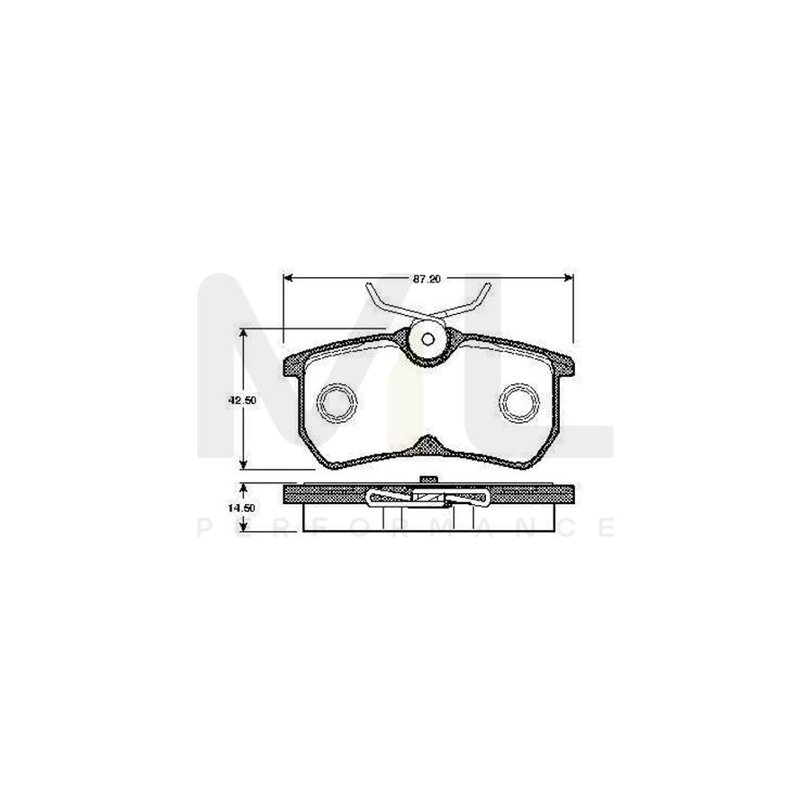 Bosch 0986Tb2339 Brake Pad Set For Ford Fiesta Excl. Wear Warning Contact, With Accessories | ML Performance Car Parts