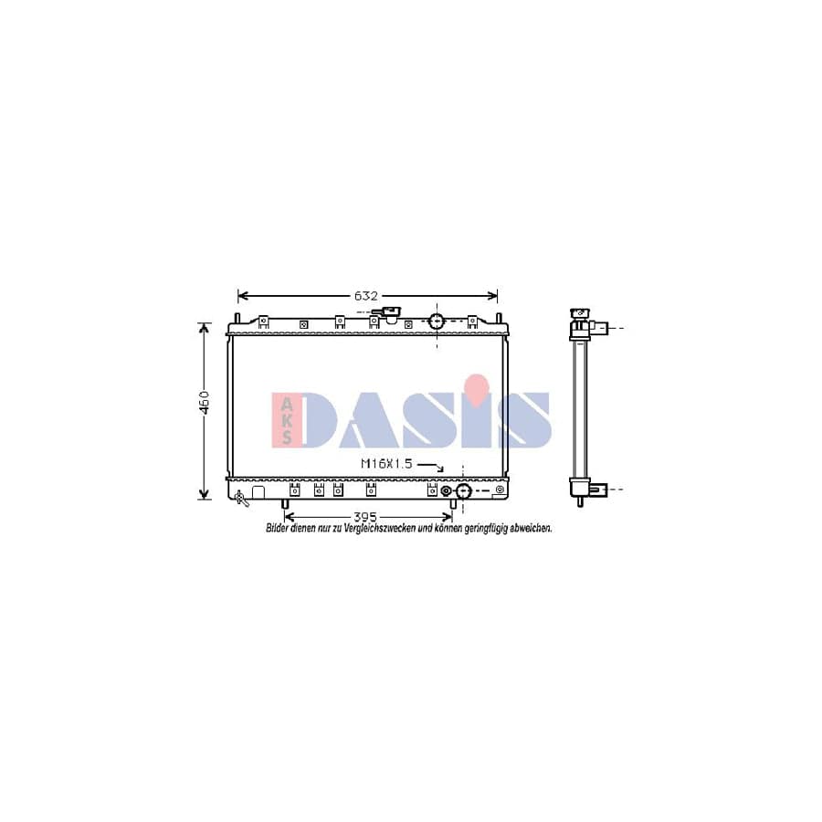 AKS Dasis 140000N Engine Radiator