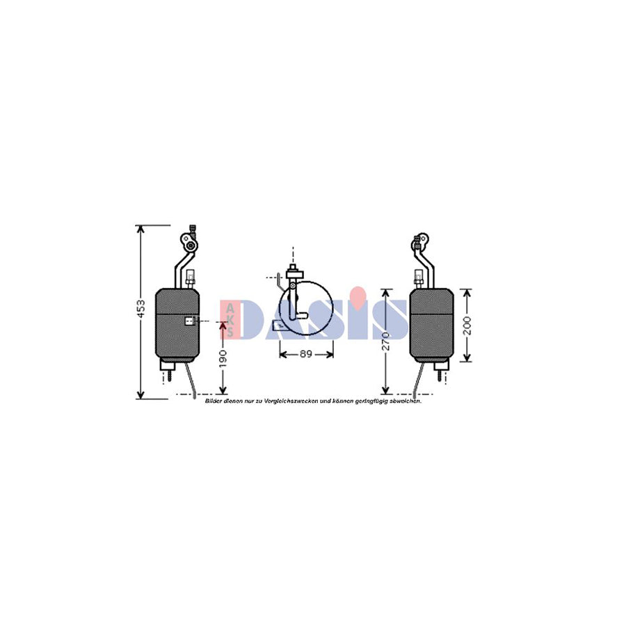 AKS Dasis 800527N Dryer, Air Conditioning for Ford Ka Hatchback (Rb)