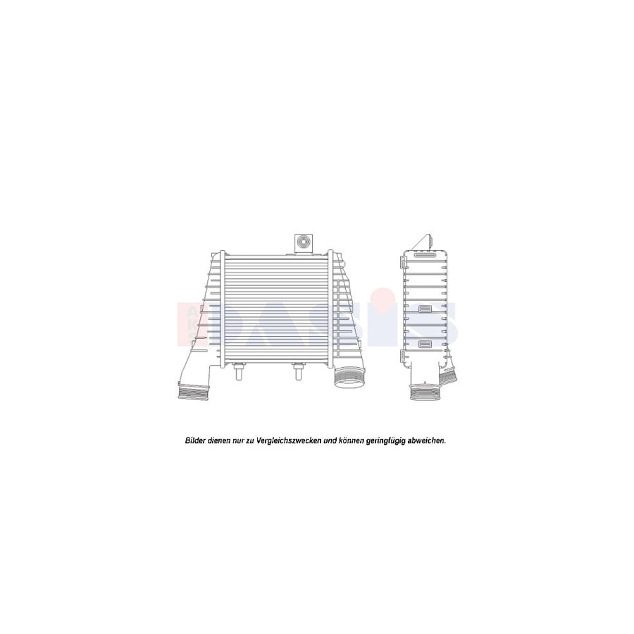 AKS Dasis 487035N Intercooler for Audi A8 D4 (4H2, 4H8, 4Hc, 4Hl)