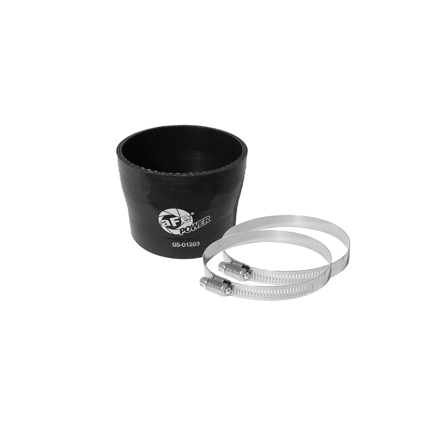 aFe 59-00019 (3-3/4 IN ID to 3-1/2 IN ID x 3 IN L) Straight Reducing Coupler - Black Replacement Coupling Kit | ML Performance US Car Parts
