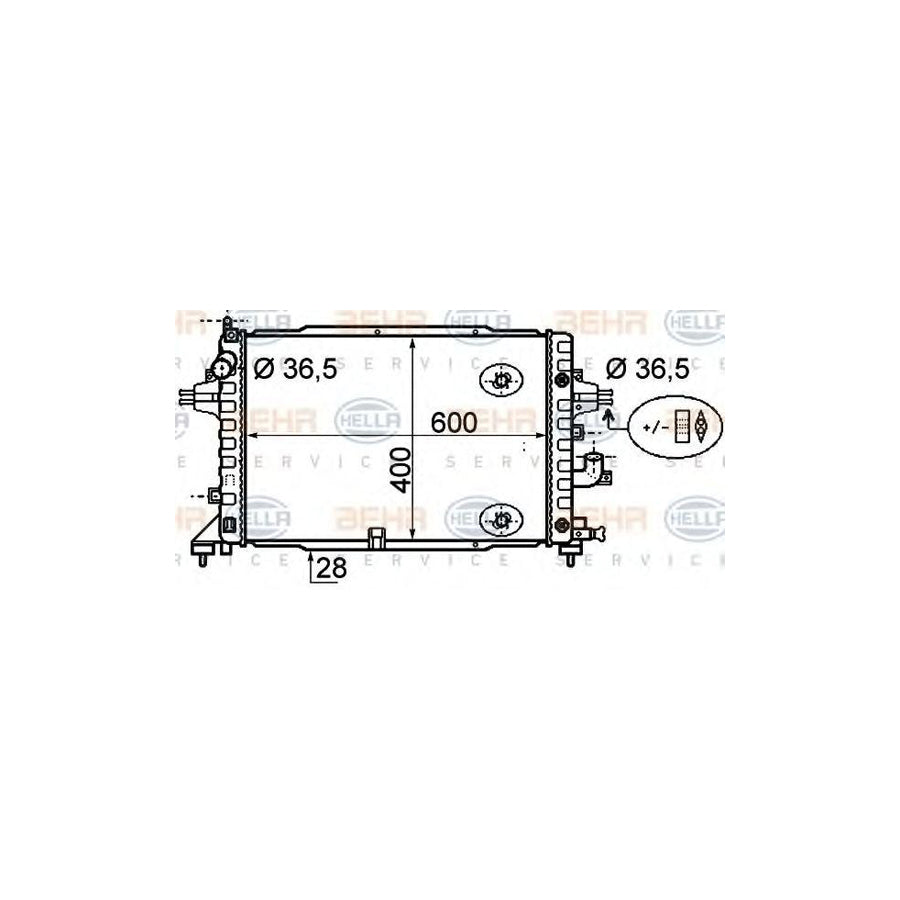 Hella 8MK 376 790-044 Engine Radiator