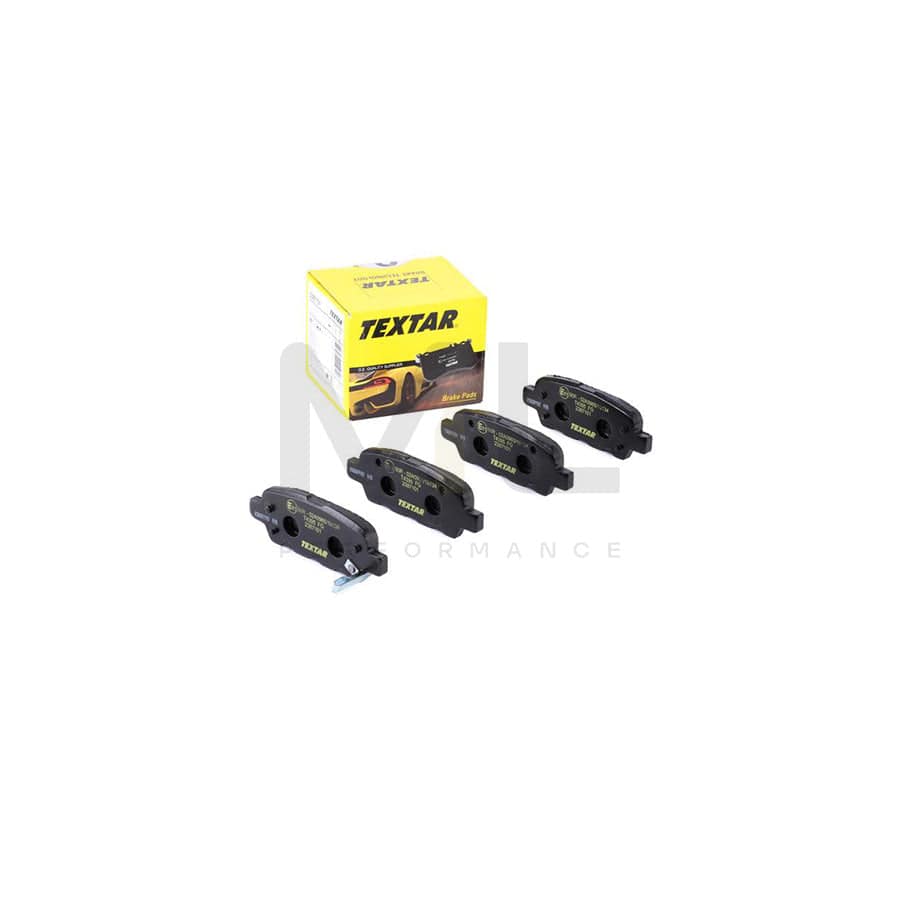 TEXTAR 2387101 Brake pad set with acoustic wear warning | ML Performance Car Parts