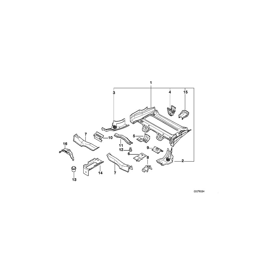 Genuine BMW 41128259864 E36 Right Rear Seat Console (Inc. 325tds) 1 | ML Performance US Car Parts