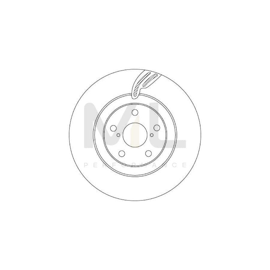 TRW DF6792S Brake Disc Internally Vented, Painted | ML Performance Car Parts