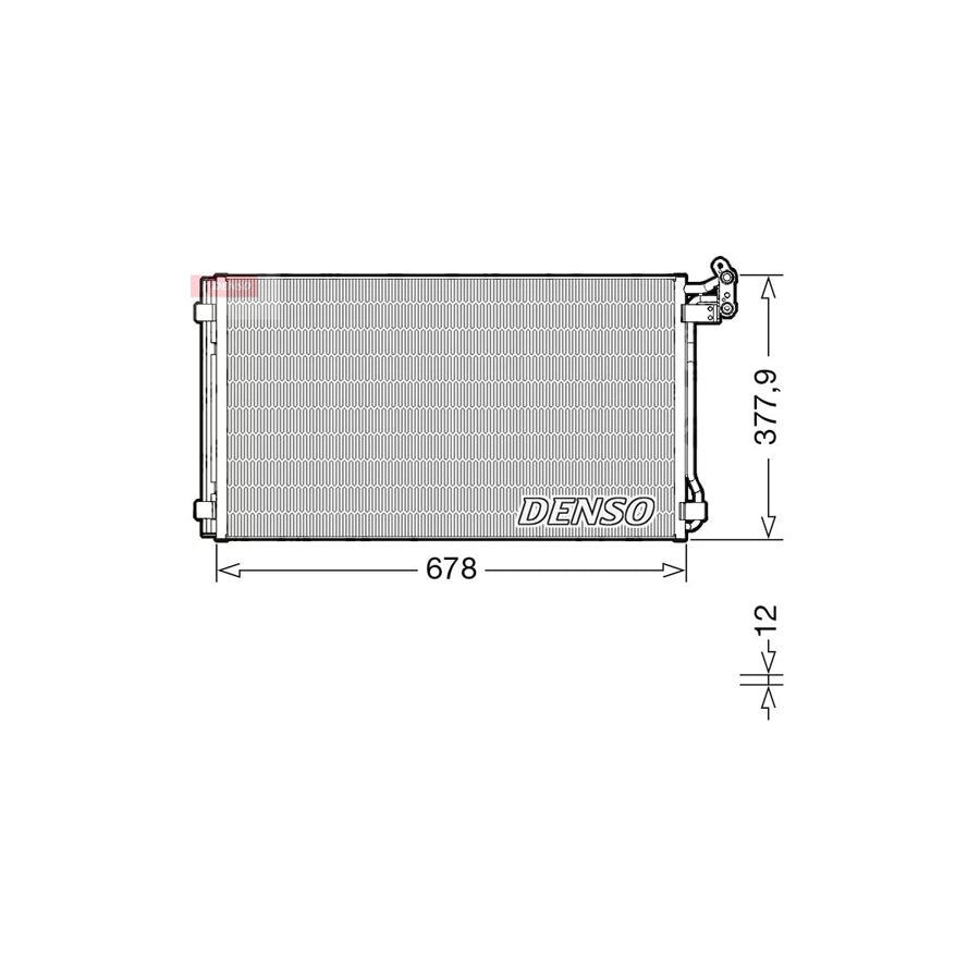 DENSO DCN32068 Air Conditioning Condenser