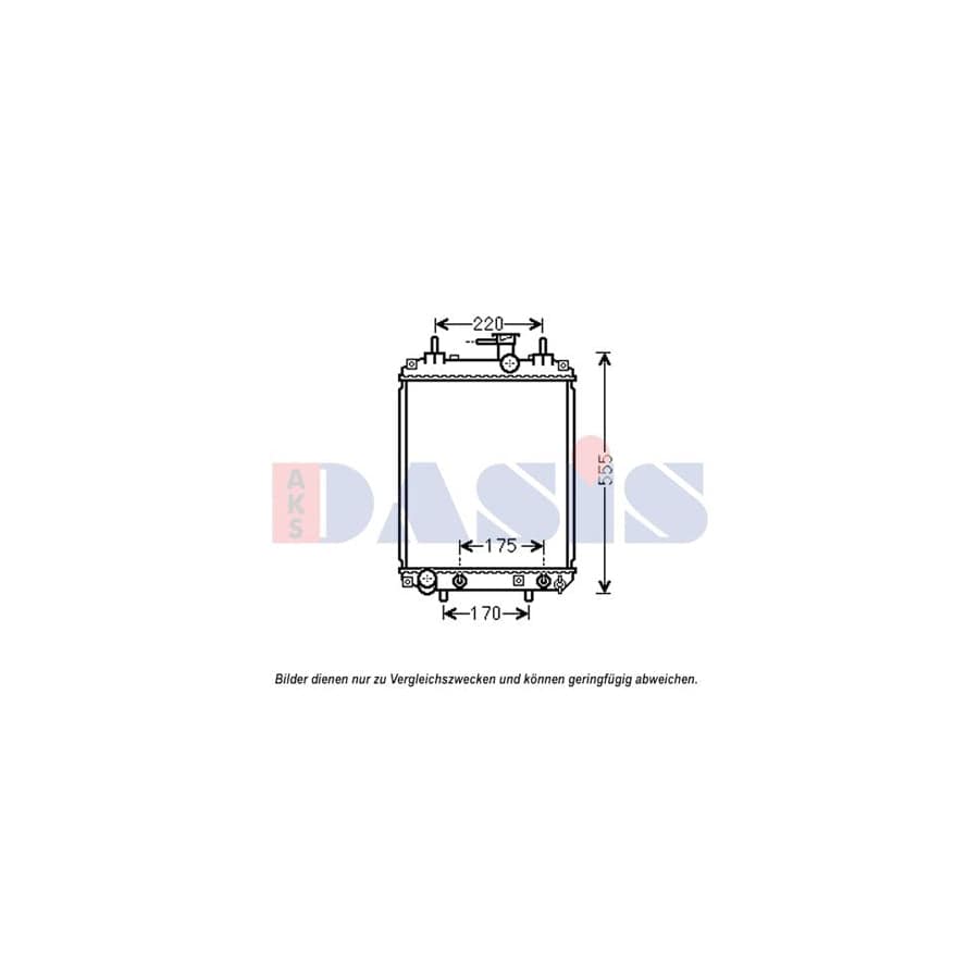 AKS Dasis 360034N Engine Radiator for Daihatsu Materia (M400)