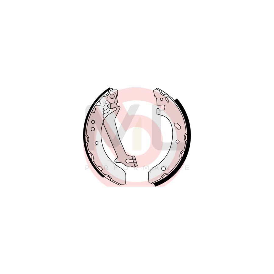 BREMBO S 23 578 Brake Shoe Set with handbrake lever | ML Performance Car Parts