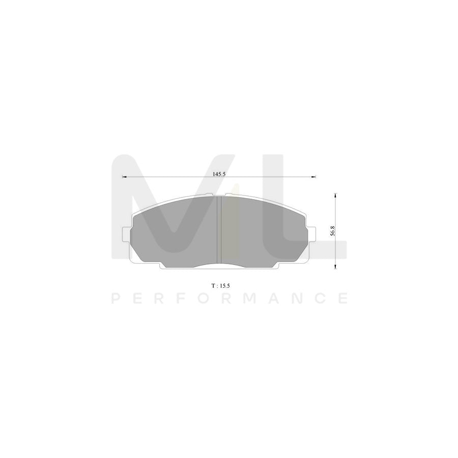 Bosch 0986Ab2072 Brake Pad Set BP2072N | ML Performance Car Parts