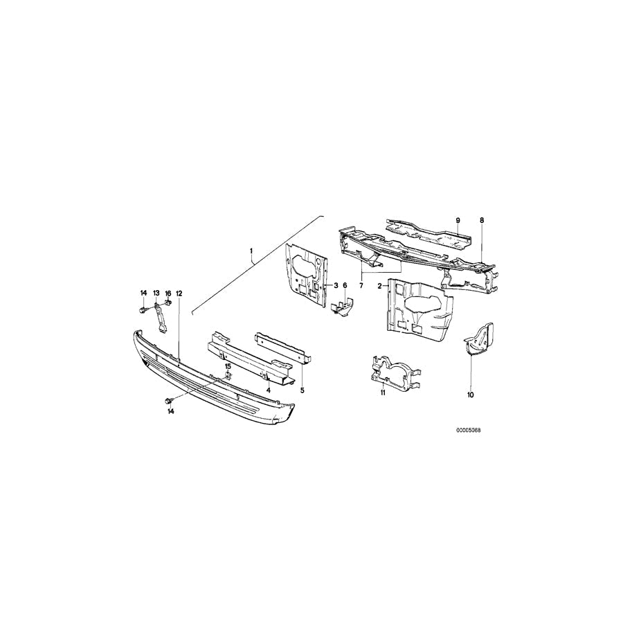 Genuine BMW 41131872089 E21 Air Guide (Inc. 316) 1 | ML Performance US Car Parts