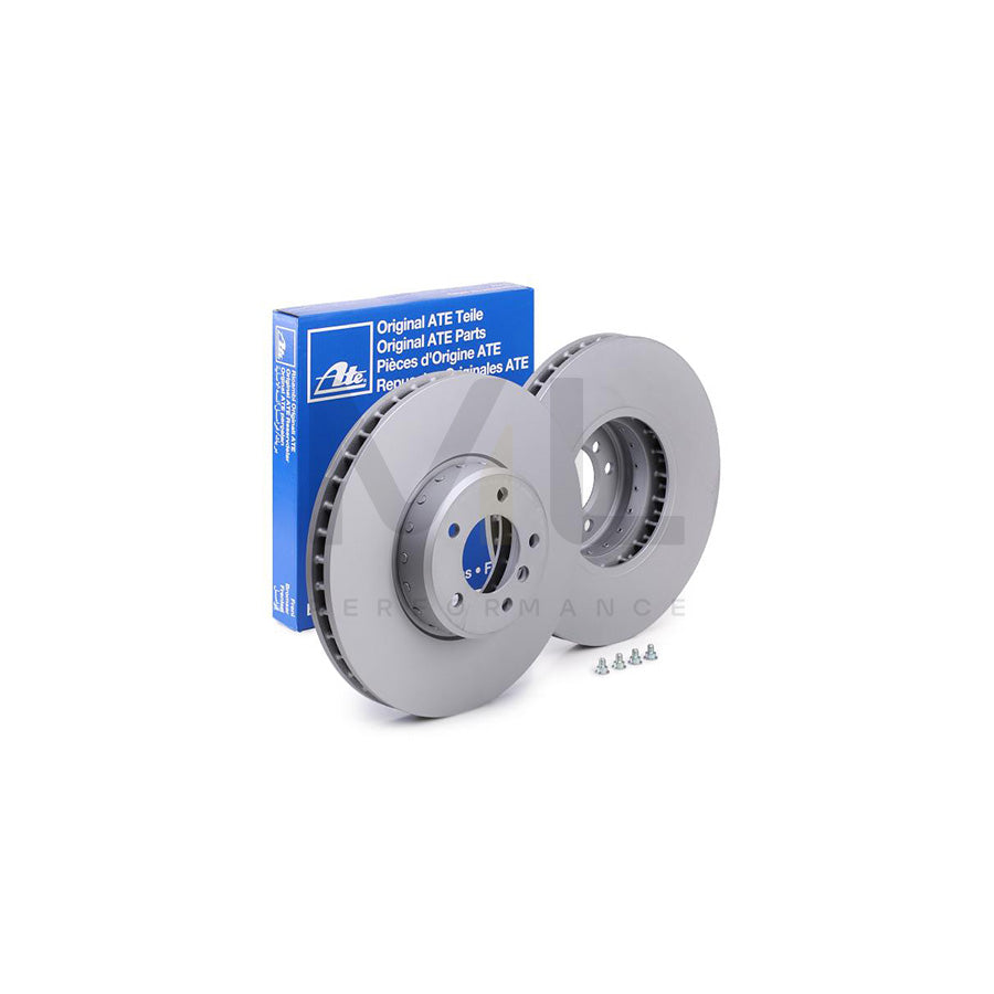 ATE 24.0136-0114.2 Brake Disc Two-piece brake disc, Vented, Coated, High-carbon, with bolts/screws